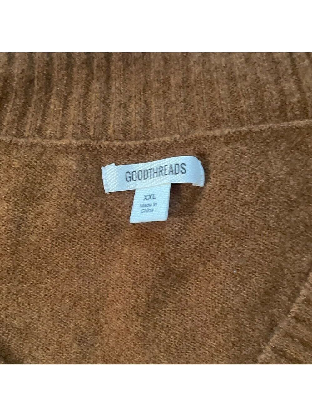 Men's V-Neck Sweater XXL Toffee Brown - Picture 5 of 8